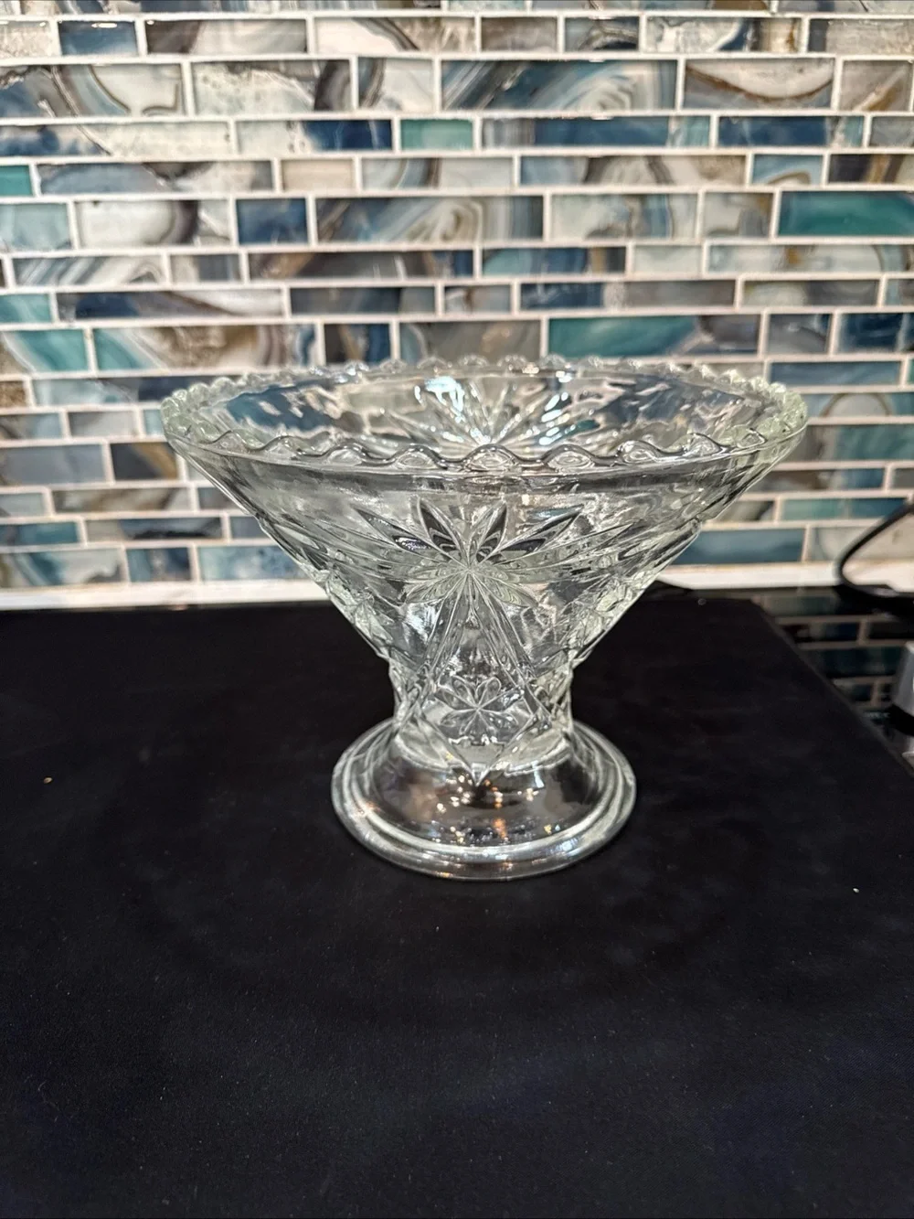 Vintage Anchor Hocking Glass Crystal Bowl